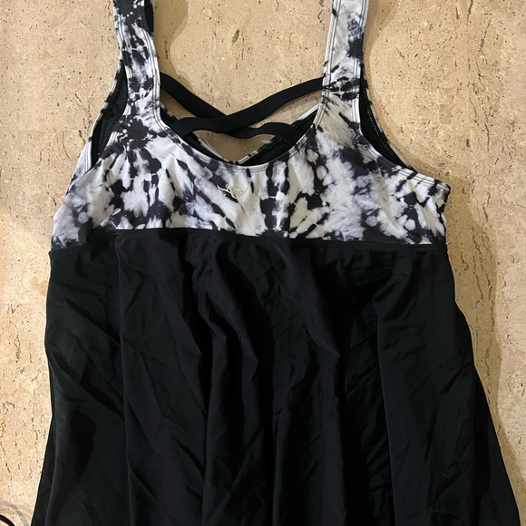 Angel Season Plus Size Tankini Swimsuits Top Swim-dress Criss Cross Size 20 - Picture 3 of 8